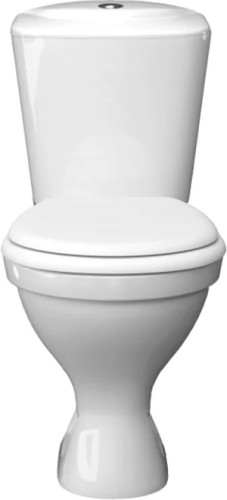 Унитаз - компакт КЕРАМИН Симпл Алкапласт 355х630х780 напольный, мягкое сиденье в комплекте, белый (CS00077210)