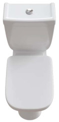 Унитаз-компакт EKOKERAMA DILETTO 370х630х800 гор,изонтальный выпуск, сиденье микролифт, белый (0420)