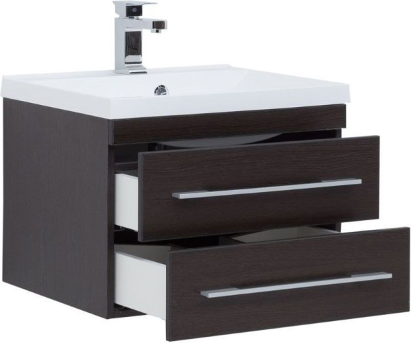 Тумба с раковиной Aquanet Нота NEW 58 венге