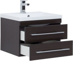 Тумба с раковиной Aquanet Нота NEW 58 венге