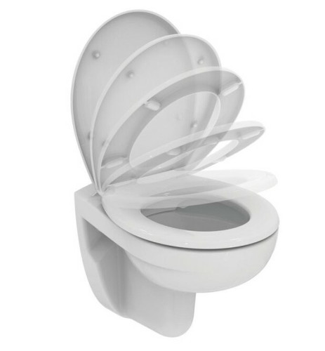 Крышка-сиденье для унитаза Ideal Standard Eurovit с микролифтом, белое (W303001)