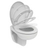 Крышка-сиденье для унитаза Ideal Standard Eurovit с микролифтом, белое (W303001)