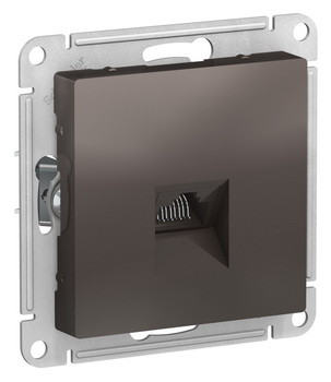 Розетка компьютерная RJ45, кат. 5Е, механизм, МОККО Schneider Electric ATLASDESIGN ATN000683