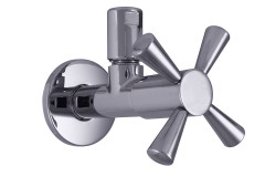 Schlosser Starlight, угловой вентиль с компрессионной гайкой, подключение 1/2&quot;х3/8&quot;, цвет хром