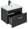 Тумба под раковину Aquanet Верона 50 черный матовый