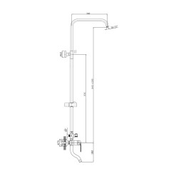 Тропическая душевая система RUSH (ST4235-11)