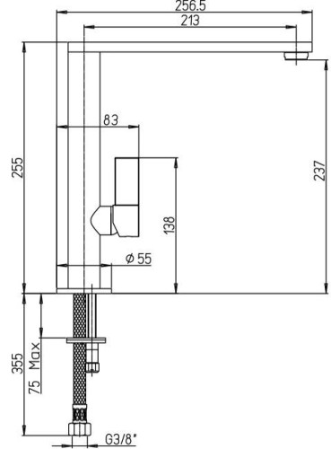 Смеситель для кухни Paini Dax 64CR579Q90