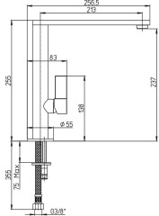 Смеситель для кухни Paini Dax 64CR579Q90