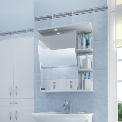 Зеркальный шкаф СанТа Волна 55 с подсветкой