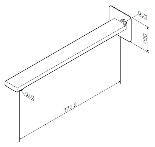 Кронштейн для верхнего душа AM PM 37 F0500703