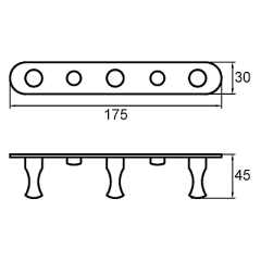 Вешалка для полотенец Milardo 001SM30M41