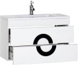 Тумба с раковиной De Aqua Форма 80 белый