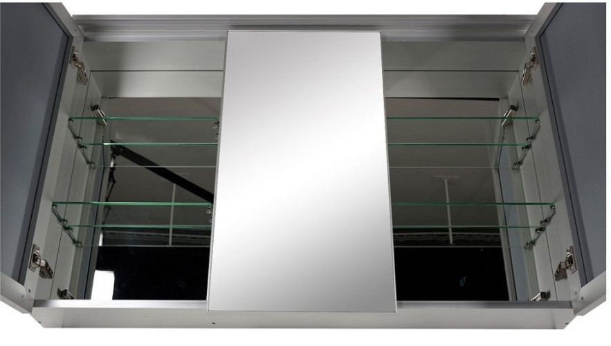 Зеркало-шкаф De Aqua 120 серебро