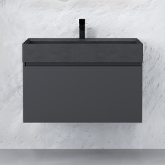 Тумба RAVAL Facet 80 подвесная Антрацит (Fac.01.80/P/A/RL)