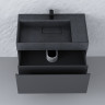 Тумба RAVAL Facet 80 подвесная Антрацит (Fac.01.80/P/A/RL)
