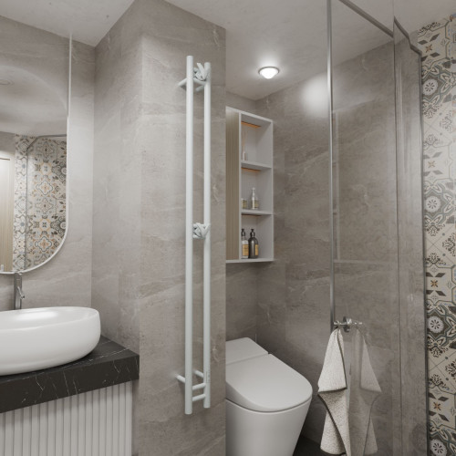 Полотенцесушитель электрический (I-образный) Bauedge Stella DB-0063, 13x160 см