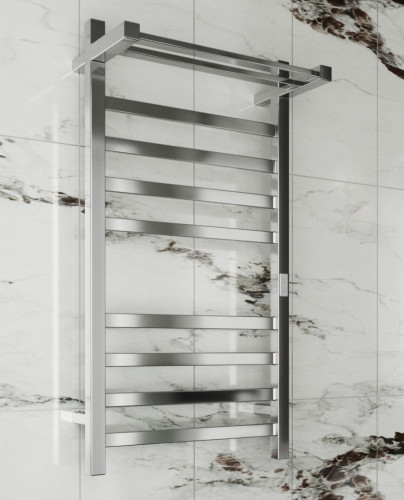 Полотенцесушитель электрический с полочкой (лесенка) Bauedge Hotel Shelf DB-0002, 50x100 см