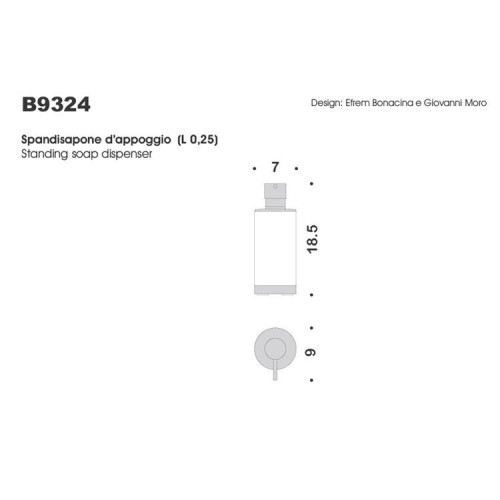 Дозатор для жидкого мыла Colombo Design Nordic B9324
