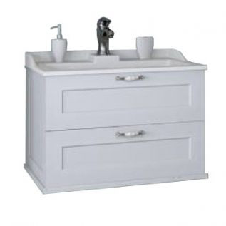 Тумба под раковину AQUATON Леон 65 подвесная, дуб белый (1A187001LBPS0)