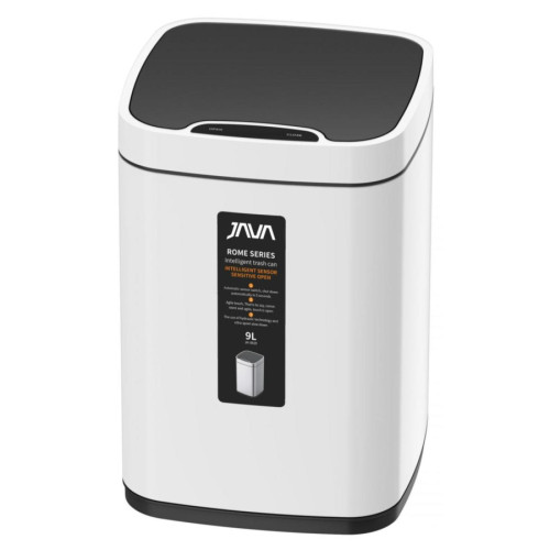 Сенсорное ведро 9 л JAVA S-883-9W белый