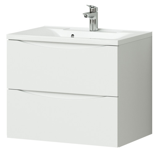 Тумба Итана Мишель 65 645х446х550 подвесная с раковиной Milena 65 Белый глянец (CS00080617)