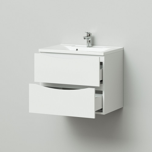 Тумба Итана Мишель 65 645х446х550 подвесная с раковиной Milena 65 Белый глянец (CS00080617)