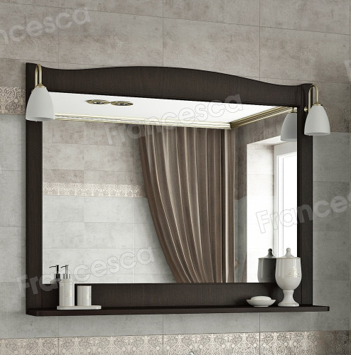 Зеркало Francesca Империя 100 венге полотно (со светильниками)