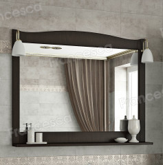 Зеркало Francesca Империя 100 венге полотно (со светильниками)