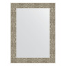 Зеркало настенное EVOFORM в багетной раме соты титан, 56х76 см, BY 3052