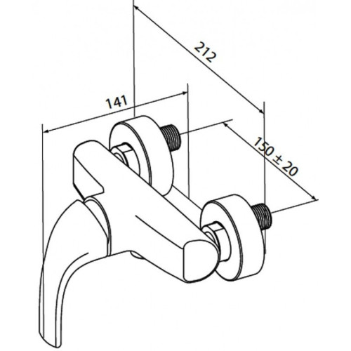 Смеситель для душа AM PM Sense F7520000