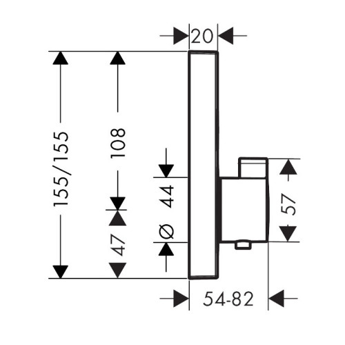 ShowerSelect Термостат, скрытого монтажа, для 2 потребителей полированное золото