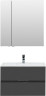 Мебель для ванной Aquanet Алвита 80 серый антрацит
