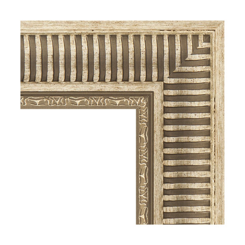 Зеркало настенное с гравировкой EVOFORM в багетной раме серебряный акведук, 67х157 см, BY 4153