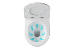 Унитаз подвесной Uni Chrome белый