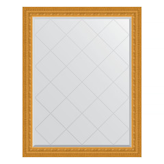 Зеркало настенное с гравировкой EVOFORM в багетной раме сусальное золото, 95х120 см, BY 4353