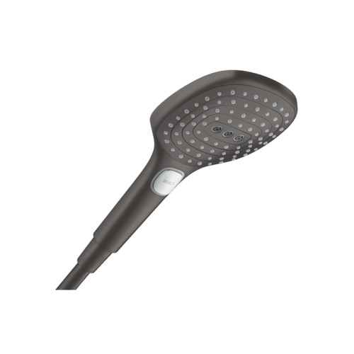 Ручной душ 120 3jet Hansgrohe Raindance Select E, шлифованный черный/хром (26520340)