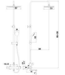 Душевая система Lemark Yeti LM7862C