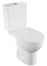 Унитаз-компакт напольный Norm Nord 360х670х805, сиденье термопласт с микролифтом, белый (9845B099-7201)