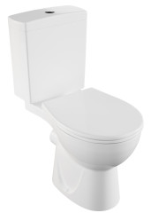 Унитаз-компакт напольный Norm Nord 360х670х805, сиденье термопласт с микролифтом, белый (9845B099-7201)