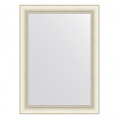 Зеркало настенное  EVOFORM в багетной раме белый с серебром, 54х74 см, BY 7615