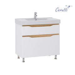 Комплект в ванную Ceruttispa тумба Алессандрия 60 с умывальником &quot;Кантэ 60&quot;