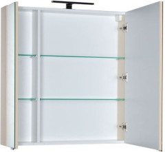 Зеркало-шкаф Aquanet Эвора 80 бежевый