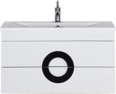 Тумба с раковиной De Aqua Форма 90 белый