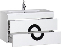 Тумба с раковиной De Aqua Форма 90 белый