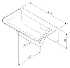 Держатель туалетной бумаги AM PM Sensation A30341500