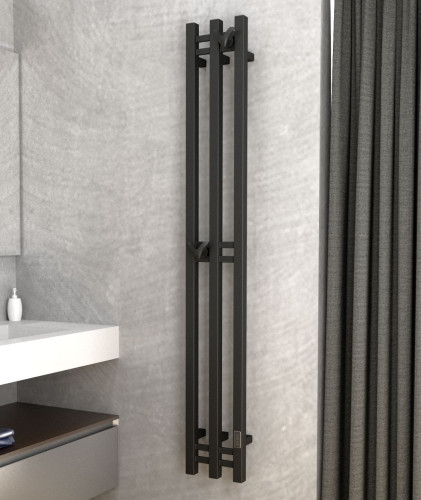 Полотенцесушитель электрический (I-образный) Bauedge Stella Square DB-0077, 25x160 см