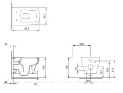 Чаша подвесного унитаза Allen Brau Infinity 4.21011.20 00301326
