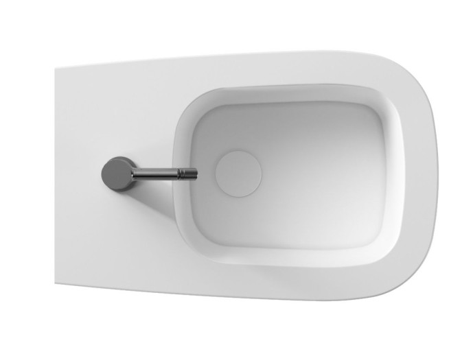 Alice Wunder, подвесное биде c крепежом fixwunder, 53x36 см, цвет белый глянцевый