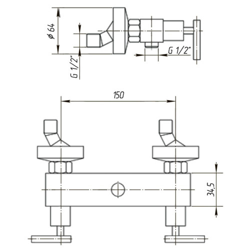 Смеситель для душа Migliore Syntesi ML.SNS-7946.CR