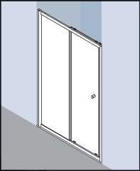 Душевая дверь Kermi Atea AT D2D 12018VAK